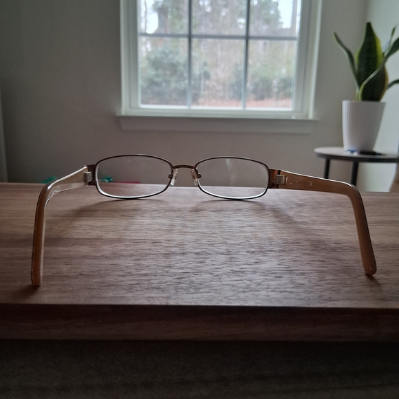 Brown Rectangular Eyeglasses - Picture 4 of 5
